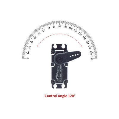 Сервомашинка цифровая JX Servo BLS-HV7146MG (71г/47.8/0.10/7.4V) бесколлекторная, Full metal