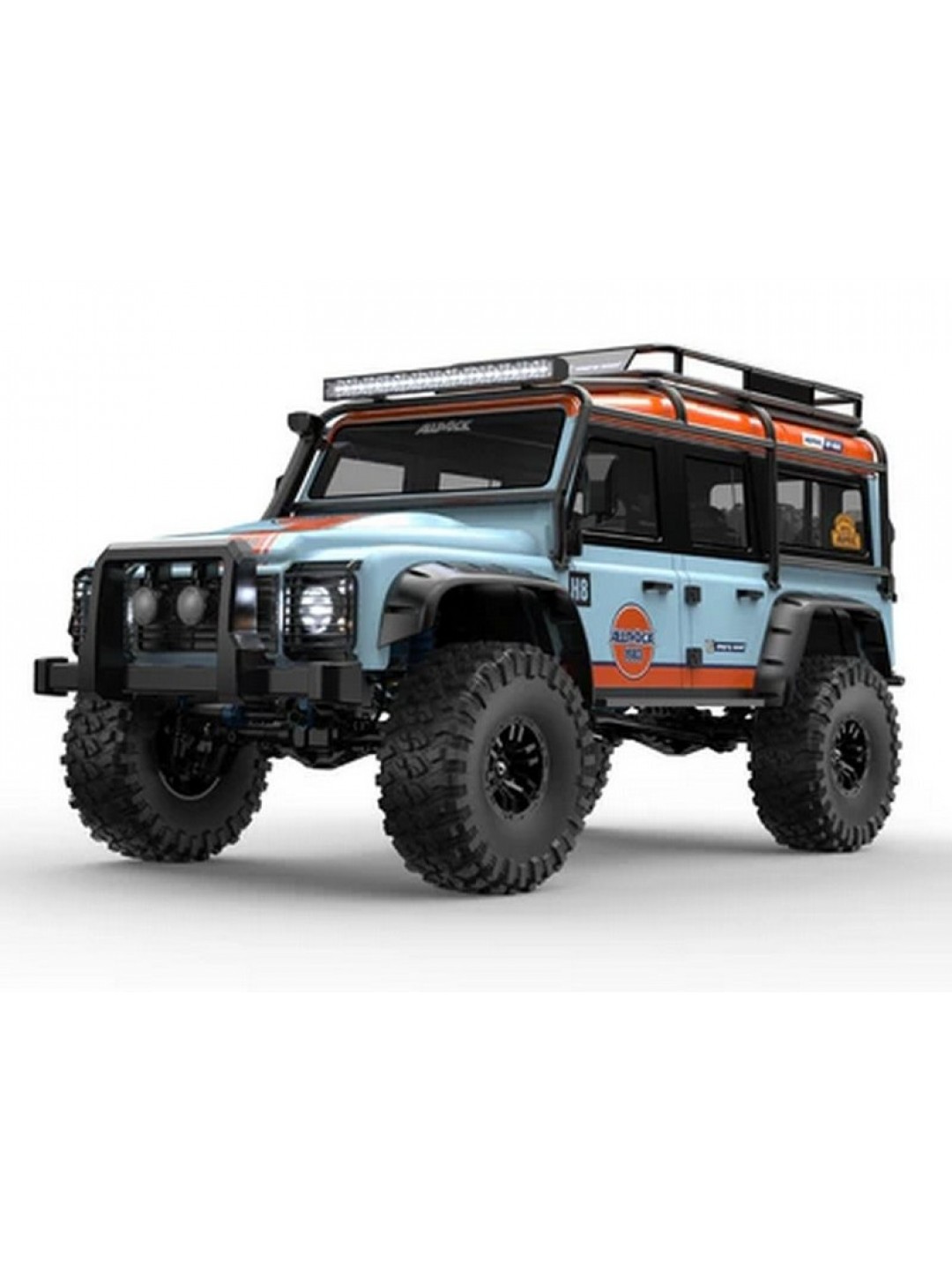 Радиоуправляемый краулер MJX Hyper Go H8H (голубой) Brushless 4WD 2.4G LED 1/8, без ЗУ и акб