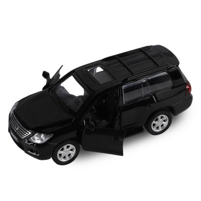 Машина "АВТОПАНОРАМА" Lexus LX570, черный, 1/43, инерция, в/к 17,5*12,5*6,5 см