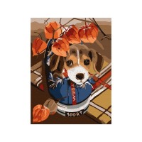 Картина по номерам 15х20 ОЗОРНОЙ ЩЕНОК (18 цветов) Картина по номерам 15х20 ОЗОРНОЙ ЩЕНОК (18 цветов)