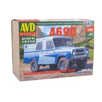 Сборная модель AVD Ульяновский внедорожник 469П, 1/43 Сборная модель AVD Ульяновский внедорожник 469П, 1/43