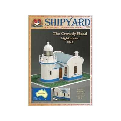 Сборная картонная модель Shipyard маяк Crowdy Head Lighthouse (№56), 1/87