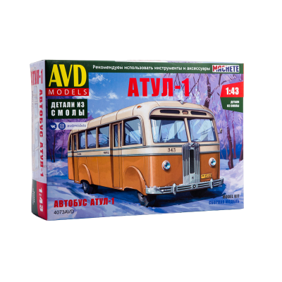 Сборная модель AVD Автобус Атул-1, 1/43