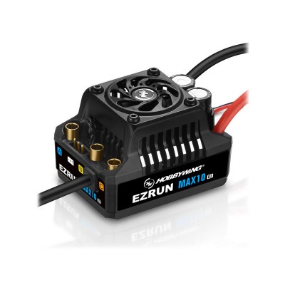 Бесколлекторный регулятор Hobbywing EZRUN MAX10 G2-80A (80A-520A, 1/10) влагозащищённый