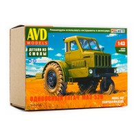 Сборная модель AVD Одноосный тягач МАЗ-529, 1/43 Сборная модель AVD Одноосный тягач МАЗ-529, 1/43