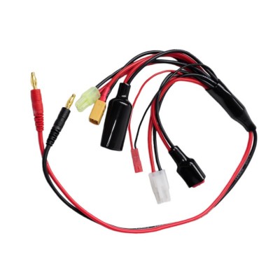 Кабель для зарядного устройства Banana - TRX/Tamiya/JST/T-plug/Mini Tamiya/XT60 Кабель для зарядного устройства Banana - TRX/Tamiya/JST/T-plug/Mini Tamiya/XT60