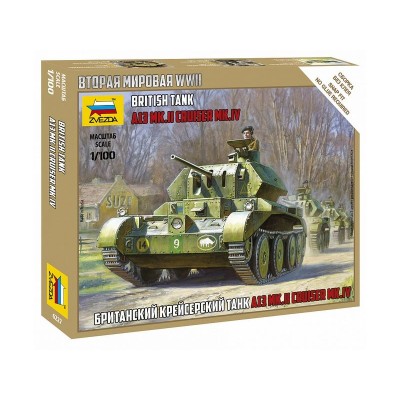 Сборная модель ZVEZDA Британский крейсерский танк "Крусер", 1/100