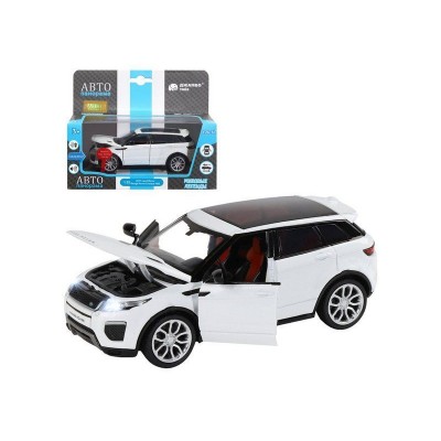 Машина "АВТОПАНОРАМА" Range Rover Evoque, белый, 1/32, свет, звук, инерция, в/к 17,5*13,5*9 см