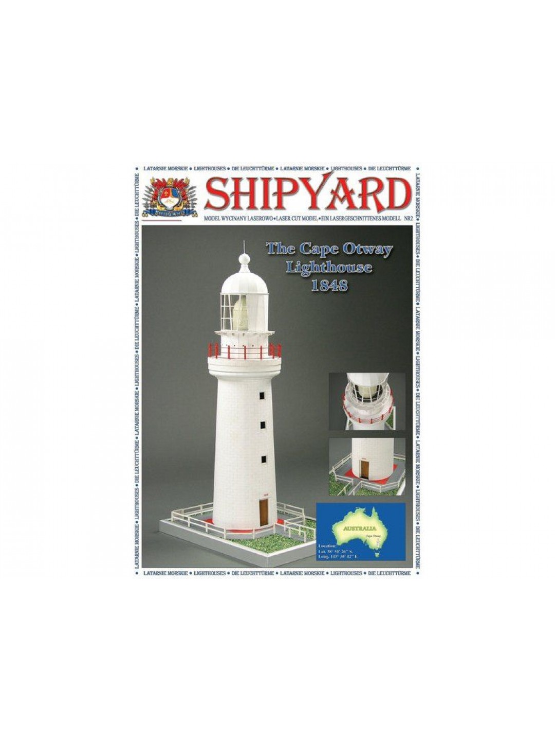 Сборная картонная модель Shipyard маяк Lighthouse Cape Otway (№3), 1/72