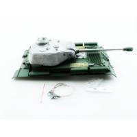 Верхняя часть корпуса с металлической башней на 360° для танка ИС-2 с ИК-пушкой, неокрашена