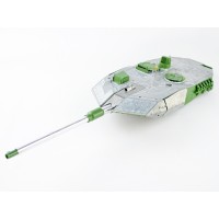 Металлическая башня для танка Leopard 2A6 c BB-пушкой и вращением на 360°, неокрашеная Металлическая башня для танка Leopard 2A6 c BB-пушкой и вращением на 360°, неокрашеная