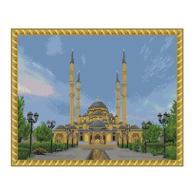 Алмазная мозаика с нанесенной рамкой 40х50 СЕРДЦЕ ЧЕЧНИ (25 цветов) Алмазная мозаика с нанесенной рамкой 40х50 СЕРДЦЕ ЧЕЧНИ (25 цветов)