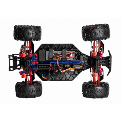 Радиоуправляемый монстр Remo Hobby Dinosaurs Master Brushless UPGRADE (синий) 4WD 2.4G 1/8 RTR