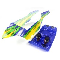 Желто-зеленый кузов в сборе для багги Himoto E10DB/DBL 1/10 Желто-зеленый кузов в сборе для багги Himoto E10DB/DBL 1/10