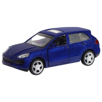 Машина "АВТОПАНОРАМА" Porsche Cayenne S, синий перламутр, 1/43, инерция, в/к 17,5*12,5*6,5 см