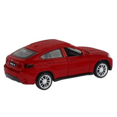 Машина "АВТОПАНОРАМА" BMW X6, красный, 1/43, инерция, в/к 17,5*12,5*6,5 см