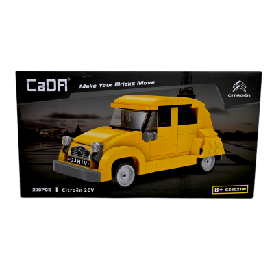 Конструктор CADA ретроавтомобиль Citroen 2CV 1/24 (298 деталей)