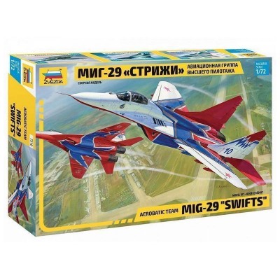 Сборная модель ZVEZDA Авиационная группа высшего пилотажа МиГ-29 "Стрижи", 1/72