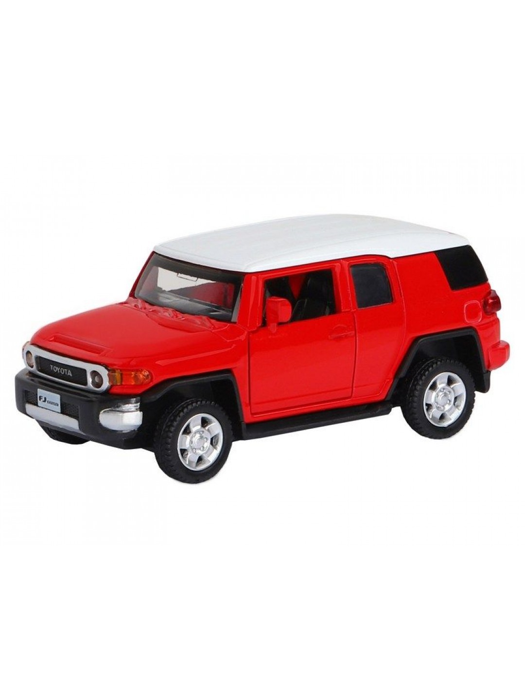 Машина "АВТОПАНОРАМА" Toyota FJ Cruiser, красный, 1/43, инерция, в/к 17,5*12,5*6,5 см