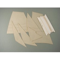 Комплект парусов для модели Berbice, 1/96 Комплект парусов для модели Berbice, 1/96