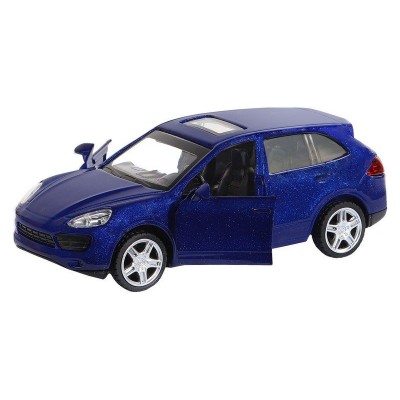 Машина "АВТОПАНОРАМА" Porsche Cayenne S, синий перламутр, 1/43, инерция, в/к 17,5*12,5*6,5 см