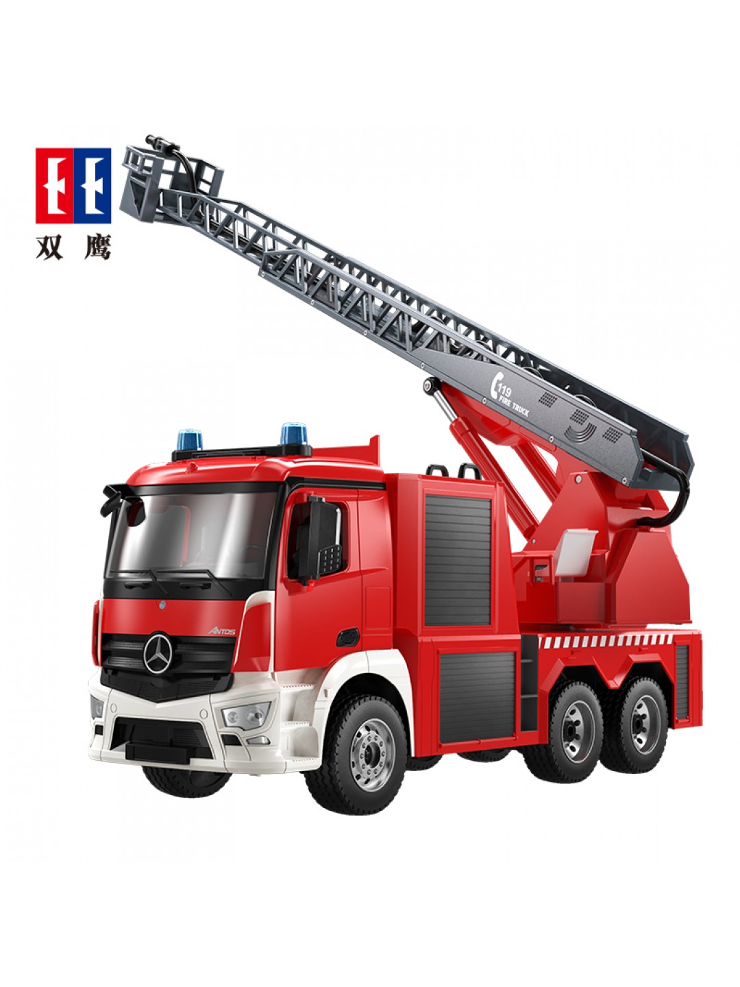 Радиоуправляемая пожарная машина Double Eagle Mercedes-Benz ANTOS 1/20 2.4G RTR