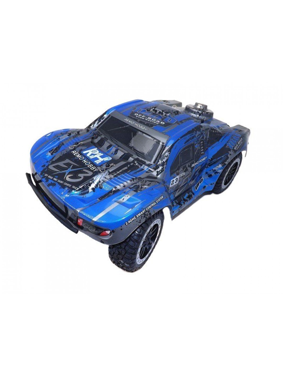 Радиоуправляемый шорт-корс Remo Hobby EX3 (синий) 4WD 2.4G 1/10 RTR