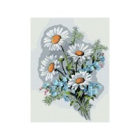 Картина по номерам 15х20 НЕЗАБУДКИ С РОМАШКАМИ (19 цветов) Картина по номерам 15х20 НЕЗАБУДКИ С РОМАШКАМИ (19 цветов)