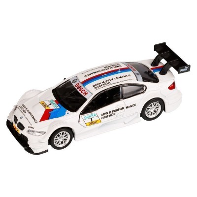 Машина "АВТОПАНОРАМА" BMW M3 DTM, 1/42, белый, инерция, откр. двери, в/к 17,5*12,5*6,5 см