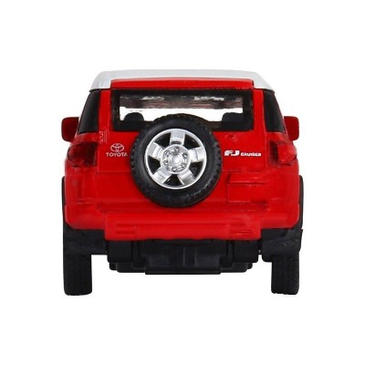 Машина "АВТОПАНОРАМА" Toyota FJ Cruiser, красный, 1/43, инерция, в/к 17,5*12,5*6,5 см