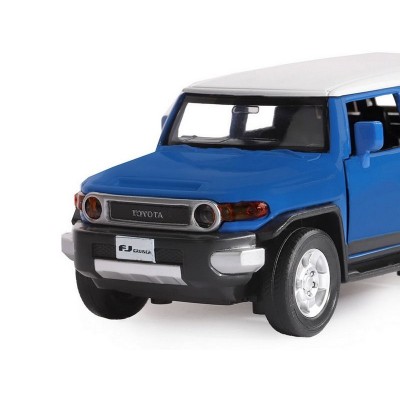 Машина "АВТОПАНОРАМА" Toyota FJ Cruiser, синий, 1/32, свет, звук, инерция, в/к 17,5*13,5*9 см