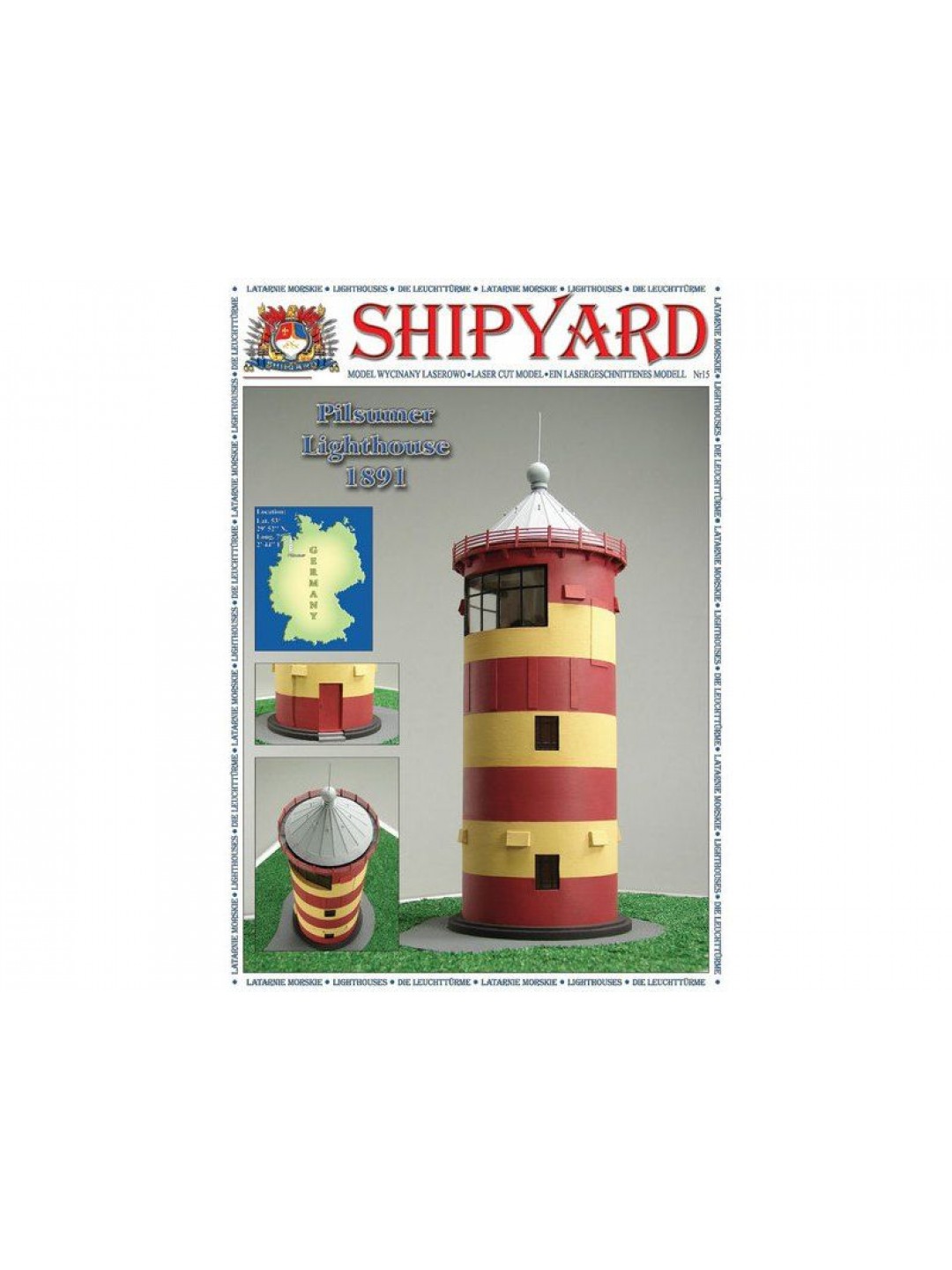 Сборная картонная модель Shipyard маяк Lighthouse Pilsumer (№26), 1/72