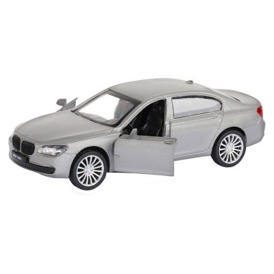 Машина "АВТОПАНОРАМА" BMW 760 LI, серебряный, 1/46, инерция, в/к 17,5*12,5*6,5 см