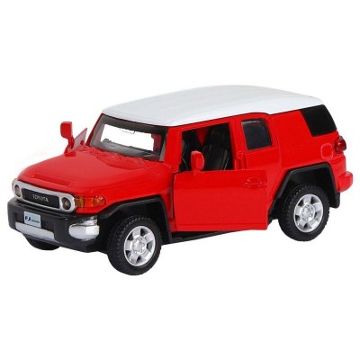 Машина "АВТОПАНОРАМА" Toyota FJ Cruiser, красный, 1/43, инерция, в/к 17,5*12,5*6,5 см