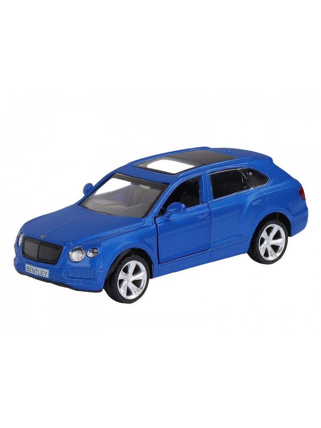 Машина "АВТОПАНОРАМА" BENTLEY BENTAYGA, синий, 1/45, инерция, в/к 17,5*12,5*6,5 см