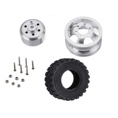 Переднее колесо WPL металллический диск, одинарное, KIT Переднее колесо WPL металллический диск, одинарное, KIT