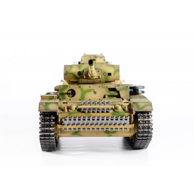 Р/У танк Taigen 1/16 Panzerkampfwagen III (Германия) дым, свет (для ИК боя) V3 2.4G RTR камуфляж