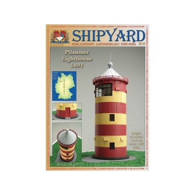 Сборная картонная модель Shipyard маяк Pilsumer Lighthouse (№45), 1/87