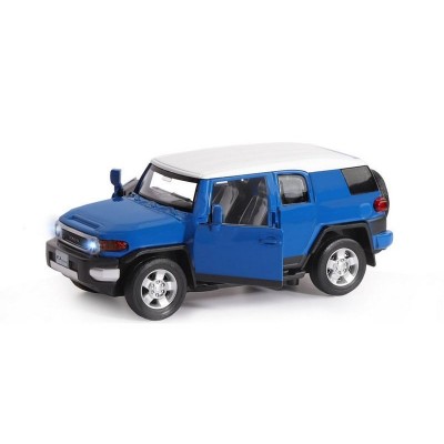 Машина "АВТОПАНОРАМА" Toyota FJ Cruiser, синий, 1/32, свет, звук, инерция, в/к 17,5*13,5*9 см