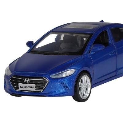 Машина "АВТОПАНОРАМА" HYUNDAI ELANTRA, синий, 1/40, инерция, в/к 17,5*12,5*6,5 см