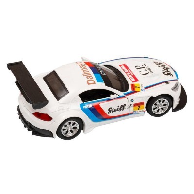 Машина "АВТОПАНОРАМА" BMW Z4 GT3, 1/38, белый, инерция, откр. двери, в/к 17,5*12,5*6,5 см