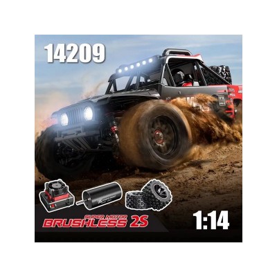 Радиоуправляемый монстр MJX Hyper Go 14209 Brushless 4WD 2.4G LED 1/14 RTR