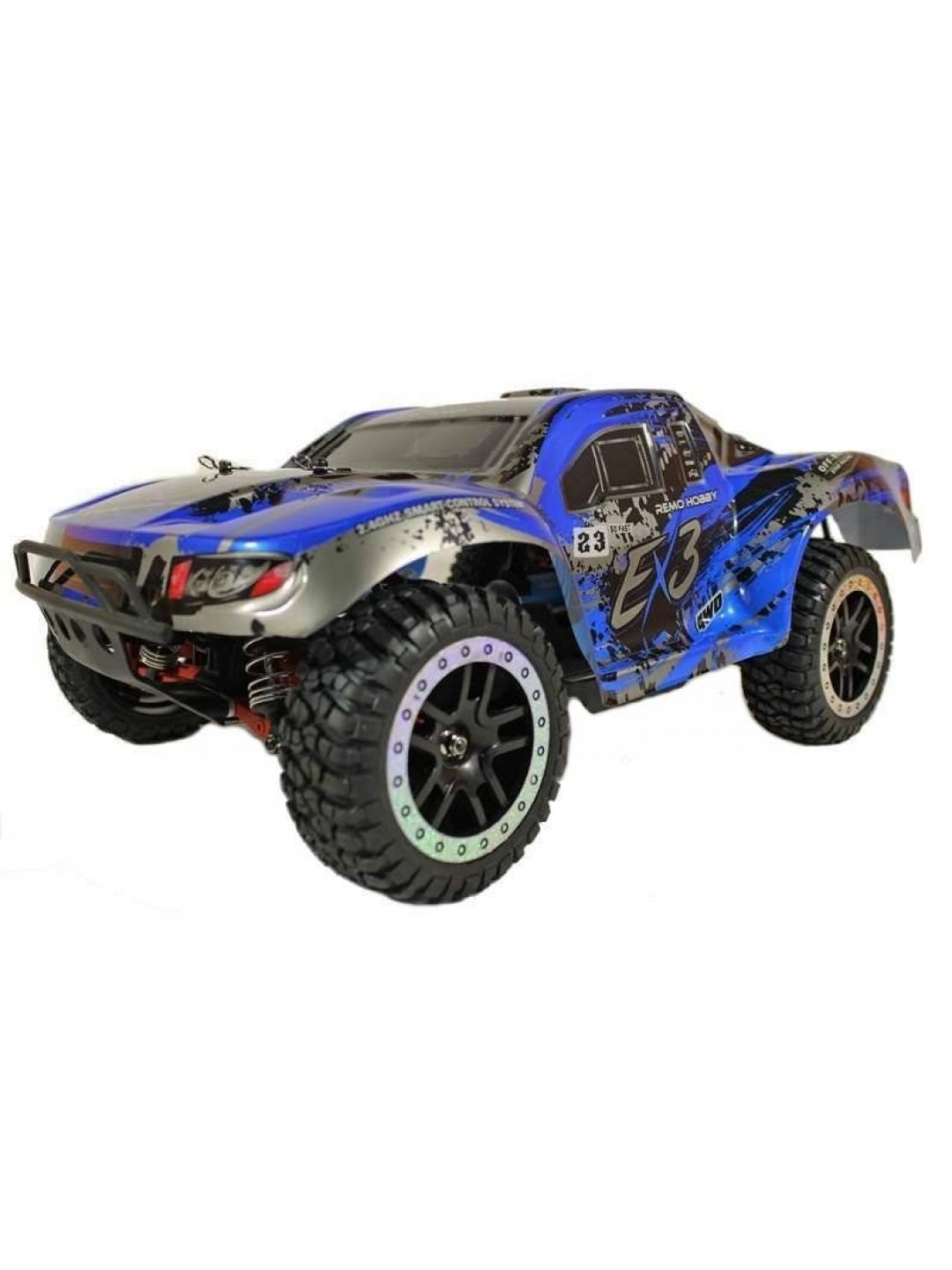 Радиоуправляемый шорт-корс Remo Hobby EX3 UPGRADE (синий) 4WD 2.4G 1/10 RTR