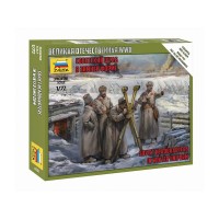 Сборные солдатики ZVEZDA Советский штаб в зимней форме, 1/72