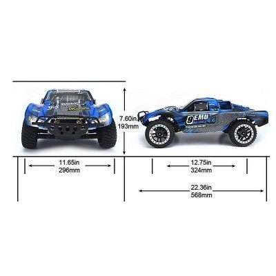 Радиоуправляемый шорт-корс Remo Hobby 9EMU (красный) 4WD 2.4G 1/8 RTR