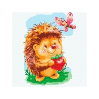 Картина по номерам 20х20 ЁЖИК С БАБОЧКОЙ (16 цветов) Картина по номерам 20х20 ЁЖИК С БАБОЧКОЙ (16 цветов)