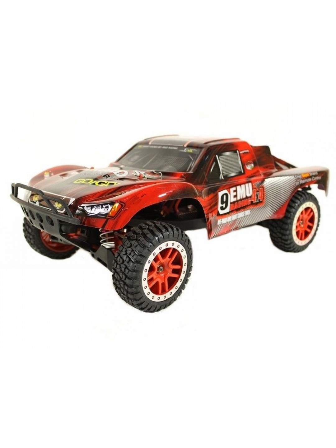 Радиоуправляемый шорт-корс Remo Hobby 9EMU Brushless (красный) 4WD 2.4G 1/8 RTR