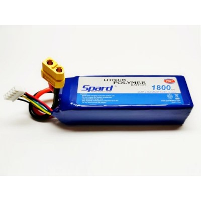 Аккумулятор Li-Po Spard 1800mAh, 14,8V, 75C, XT60