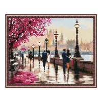 Картина мозаикой с нанесенной рамкой 40х50 НАБЕРЕЖНАЯ (39 цветов) Картина мозаикой с нанесенной рамкой 40х50 НАБЕРЕЖНАЯ (39 цветов)