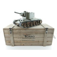 P/У танк Torro КВ-2 1/16 2.4G, СССР, зеленый, ВВ-пушка, деревянная коробка P/У танк Torro КВ-2 1/16 2.4G, СССР, зеленый, ВВ-пушка, деревянная коробка